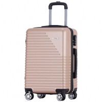 Banaru Design 20" Hand Luggage Suitcase champagne: Цвет: Brand Banaru Design Outer material plastic ABS Lining material  polyester Brand logo as a metal emblem on the front ideal as hand luggage external dimensions correspond to the size regulations External dimensions in inches      Internal dimensions HWD  cm   cm   cm Net Weight kg Volume approx  l a telescopic handle with several possible height settings four smoothrunning wheels for convenient transport a large main compartment with a circumferential way zipper three digit suitcase lock  possible combinations Divider with integrated zippered mesh pocket for division converging tension straps with click closure Interior lined throughout Zippered lining on each side of the case two carrying handles with suspension four spacers on one side structured outer material with a matte finish NEW with box ampamp original packaging
https://www.sportspar.com/banaru-design-20-hand-luggage-suitcase-champagne