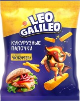 «Leo Galileo», кукурузные палочки со вкусом чизбургера, 45г: 