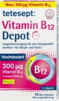 Витамин B12 мини-таблетки 30 штук: https://www.dm.de/tetesept-vitamin-b12-mini-tabletten-30-st-p4008491277266.html