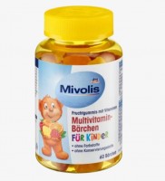 Мультивитаминные мишки для детей, фруктовые жвачки, 60 шт., 120 г: 