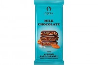 «OZera», шоколад Milk chocolate with Almonds salt caramel, 90г: 