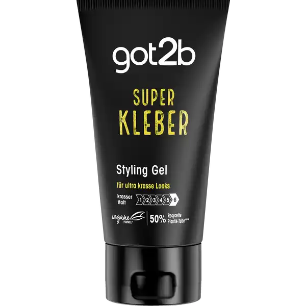 Schwarzkopf got2b Super Kleber Styling Gel: Цвет: Produktbeschreibung und details GOTB Super Kleber Styling Gel  fr ultra krasse Looks mit krassem Halt Leichte Formbarkeit  Ultra krasser Halt GOTB Super Kleber fixiert deinen Look bis zu  Stunden Die Formel ermglicht es dein Haar in Ruhe zu stylen denn der Halteffekt tritt erst nach dem Trocknen ein Die Formel ist vegan Die PlastikTube besteht aus  recyceltem Plastik frei von tierischen Inhaltsstoffen exkl Deckel Kontaktdaten Schwarzkopf ampamp Henkel a division of Henkel AG ampamp Co KGaA D Dsseldorf Anwendung und Gebrauch Auf trockenem oder feuchtem Haar anwenden Eine kleine Menge in deinen Handflchen verteilen und gleichmig in die Haare einarbeiten Inhaltsstoffe Aqua Water Eau Hydroxypropyl Starch AcrylatesSteareth Methacrylate Crosspolymer Phenoxyethanol PEG Hydrogenated Castor Oil Caprylyl Glycol Glycerin Parfum Fragrance Sodium Hydroxide Propylene Glycol Panthenol Sodium Benzoate Benzyl Alcohol Limonene
https://www.rossmann.de/de/pflege-und-duft-schwarzkopf-got2b-super-kleber-styling-gel/p/4015100800067