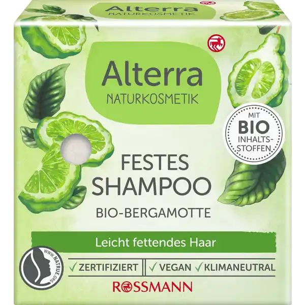 Alterra NATURKOSMETIK Festes Shampoo Bio-Bergamotte & Bio-Olive: Цвет: Produktbeschreibung und details Das Alterra Feste Shampoo BioBergamotte ampamp BioOlive reinigt das Haar sanft und schonend Weiterfhrende Informationen zum Thema Klimaneutralitt finden Sie unter rossmanndeklimaneutral und unter climatepartnercom Kontaktdaten Dirk Rossmann GmbH Isernhgener Strae   Burgwedel wwwrossmannde Testurteile Qualittssiegel ampamp Verbandszeichen Anwendung und Gebrauch Festes Shampoo anfeuchten und in den Hnden aufschumen oder ber das bereits nasse Haar streichen bis die gewnschte Schaummenge entstanden ist Das Haar wie gewohnt Shampoonieren und die Seifenreste grndlich aussplen Inhaltsstoffe Sodium CocoSulfate Butyrospermum Parkii Butter Theobroma Cocao Seed Butter Olea Europea Fruit Oil Hydrated Silica Sodium Lauroyl Glutamate Parfum Hydrated Silica Citrus Aurantium Bergamia Fruit Oil Limonene Geraniol Citral Citronellol  ingredients from certified organic agriculture  from natural essential oils
https://www.rossmann.de/de/pflege-und-duft-alterra-naturkosmetik-festes-shampoo-bio-bergamotte-und-bio-olive/p/4305615749273