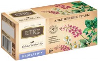 «ETRE», чайный напиток Meditation Альпийские травы, 25 пакетиков, 37,5г: 