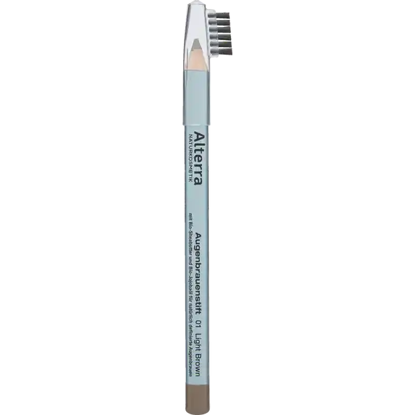 Alterra NATURKOSMETIK Augenbrauen Stift 01 - Light brown: Цвет: https://www.rossmann.de/de/make-up-alterra-naturkosmetik-augenbrauen-stift-01---light-brown/p/4305615472683
Produktbeschreibung und details Der Augenbrauenstift und verleiht ein natrliches Aussehen Dank der anschmiegsamen Applikatorbrste die sich praktischerweise gleich an der Stiftkappe befindet lassen sich Ihre Augenhrchen spielend leicht in Form bringenDiese Rezeptur ist zu  ohne Mikroplastik laut zertifizierter Naturkosmetik mit BioSheabutter und BioJojobal vegan Hautvertrglichkeit dermatologisch besttigt Kontaktdaten Dirk Rossmann GmbH Isernhgener Strae   Burgwedel Testurteile Qualittssiegel ampamp Verbandszeichen Gebrauch Aufbewahrung und Verwendung Aufbewahrungs und Verwendungsbedingungen Trocken lagern Inhaltsstoffe Hydrogenated Vegetable Oil Cocos Nucifera Coconut Oil Mica C Triglycerides Octyldodecyl Stearoyl Stearate Copernicia Cerifera Carnauba Wax Euphorbia Cerifera Candelilla Wax Polyglyceryl Diisostearate Oryzanol Glycine Soja Soybean Oil Prunus Armeniaca Apricot Kernel Oil Oryza Sativa Rice Bran Oil Tocopherol Glyceryl Caprylate Punica Granatum Seed Extract Rosmarinus Officinalis Rosemary Leaf Extract CI  Titanium Dioxide CI  Iron Oxides CI  Iron Oxides CI  Iron Oxides aus kontrolliert biologischem Anbau