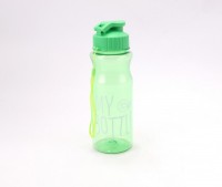 Бутылка для воды пластиковая "На спорте", зелёная, 450 мл: 
