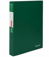 Папка 100 вкладышей BRAUBERG "Office", зеленая, 0,8 мм: 