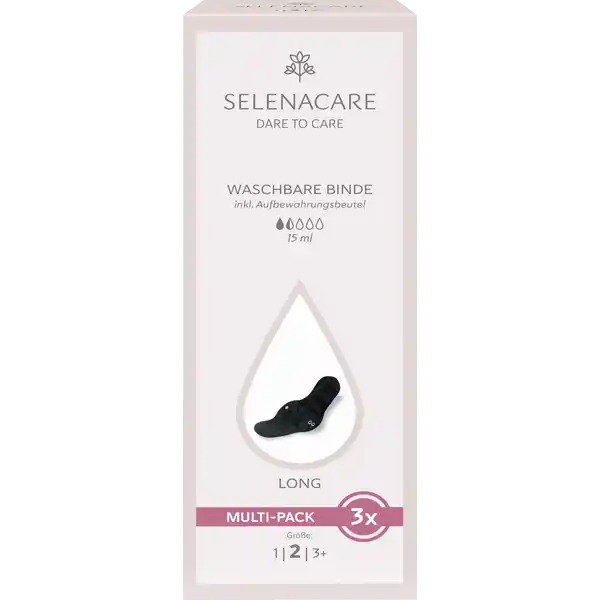 Selenacare Waschbare Binde Long: Цвет: Produktbeschreibung und details Selenacare Waschbare Binden sind eine nachhaltige Alternative zu Einweg Binden Sie eignen sich perfekt fr die leichten und mittleren Tagen Deiner Periode Die waschbaren Binden sind auch ideal als zustzlicher Schutz zu einer Menstruationstasse oder Tampons schont die Umwelt atmungsaktiver Stoff feuchtigkeitsableitend kein Nssegefhl antibakterieller Schutz sehr saugfhig und auslaufsicher geruchsprventiv Material  Nylon  Baumwolle  Polyester  Elasthan  Polyurethan waschbar bei C Farbe schwarz Kontaktdaten New Systems Handels GmbH Mariahilfer Strae  Wien wwwselenacare UrsprungslandHerkunftsort China Anwendung und Gebrauch Kalt aussplen bei C waschen lufttrocknen Bitte keine Bleichmittel oder Weichspler verwenden
https://www.rossmann.de/de/pflege-und-duft-selenacare-waschbare-binde-long/p/9120124604845