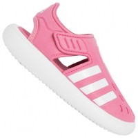 adidas Water Closed-Toe Summer Girl Sandals GW0390: Цвет: https://www.sportspar.com/adidas-water-closed-toe-summer-girl-sandals-gw0390
Brand: adidas Upper: synthetic Inner material: textile, synthetic Sole: rubber Closure: hook-and-loop fastener Brand logo on the forefoot, heel and side classic adidas stripes on the sides EVA technology - flexible, lightweight sole with high cushioning properties closed design offers additional protection when splashing around low leg pleasant wearing comfort NEW, with tags &amp; original packaging