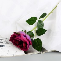 Цветы искусственные "Роза Вивальди" d-7 50 см, фиолетовый: 