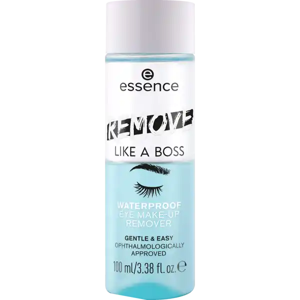 essence REMOVE LIKE A BOSS WATERPROOF EYE MAKE-UP REMOVER: Цвет: Produktbeschreibung und details Der REMOVE LIKE A BOSS WATERPROOF EYE MAKEUP REMOVER entfernt selbst langanhaltendes wasserfestes Makeup schnell grndlich und schonend Die PhasenFormel ist auerdem augenrztlich und hautrztlich getestet Mit dem Produkt lassen sich nicht nur Mascara Eyeliner Lidschatten und Co entfernen sondern auch das restliche Makeup im ganzen Gesicht Kontaktdaten cosnova GmbH Am Limespark  D Sulzbach am Taunus  Anwendung und Gebrauch Wasserfester Augen Makeup Entferner Kann auch zur Entfernung von Makeup im Gesicht verwendet werden Vertrglichkeit augenrztlich und hautrztlich besttigt Anwendung Vor der Anwendung grndlich schtteln Trage ein paar Tropfen auf ein Wattepad auf Reinige den Augenbereich von innen nach auen danach wische ber das verbleibende Gesicht Die Augen dabei geschlossen halten Gebrauch Aufbewahrung und Verwendung Aufbewahrungs und Verwendungsbedingungen Wasserfester Augen Makeup Entferner Kann auch zur Entfernung von Makeup im Gesicht verwendet werden Vertrglichkeit augenrztlich und hautrztlich besttigt Anwendung Vor der Anwendung grndlich schtteln Trage ein paar Tropfen auf ein Wattepad auf Reinige den Augenbereich von innen nach auen danach wische ber das verbleibende Gesicht Die Augen dabei geschlossen halten Inhaltsstoffe AQUA WATER ETHYLHEXYL STEARATE GLYCERIN CHAMOMILLA RECUTITA MATRICARIA FLOWER WATER TOCOPHEROL HELIANTHUS ANNUUS SUNFLOWER SEED OIL ALLANTOIN SODIUM SULFATE SODIUM CHLORIDE CITRIC ACID PHENOXYETHANOL SODIUM BENZOATE PARFUM FRAGRANCE CI  BLUE  Warnhinweise und wichtige Hinweise Warnhinweise Hinweis Inneren Augenkontakt vermeiden
https://www.rossmann.de/de/make-up-essence-remove-like-a-boss-waterproof-eye-make-up-remover/p/4059729371911