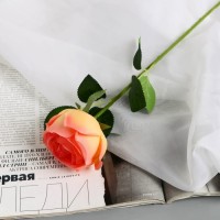 Цветы искусственные "Роза Вивальди" d-7 50 см, жёлто-розовый: 