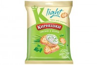 «Кириешки Light», сухарики со вкусом сметаны и зелени, 80г: 