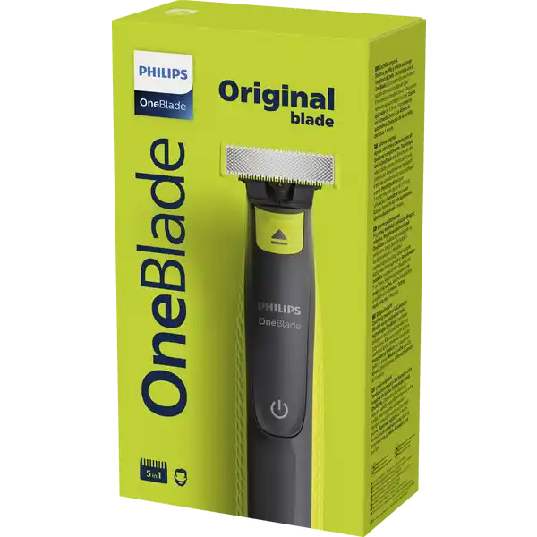 PHILIPS OneBlade Original Blade Rasierer Gesicht QP2721/20: Цвет: Produktbeschreibung und details Philips OneBlade ist ein revolutionrer neuer Bartstyler der Haare jeder Lnge trimmen rasieren und auf saubere Kanten stylen kann Nie wieder mehrere Gerte und Arbeitsschritte  mit OneBlade ist alles mglich einzigartige OneBladeTechnologie doppelseitige Klinge fr besondere Przision und Kontrolle vollstndig wasserdicht langlebiger Akku verstellbarer inKammaufsatz Haltbarkeit der Klinge bis zu  Monate Batterietyp NiMH Ladezeit Vollstndig geladen in  Stunden automatische Spannungsanpassung  bis  V Akkulaufzeit ca  Minuten Stromverbrauch max  W fr ein optimales Rasurergebnis Basis  vollstndige Rasuren pro Woche Tatschliche Ergebnisse knnen variieren Kontaktdaten Philips Consumer Lifestyle BV Tussendiepen   AD Drachten The Netherlands Gebrauch Aufbewahrung und Verwendung Aufbewahrungs und Verwendungsbedingungen Um ein hervorragendes Ergebnis zu erreichen mssen Sie die Klinge nur alle  Monate ersetzen Produkt sauber und trocken lagern Hinweise zur Elektrogerte und Batterieentsorgung Hinweise zur Entsorgung von Elektrogerten und Batterien httpswwwrossmanndedeserviceundhilfeelektrogesetzbatteriegesetz
https://www.rossmann.de/de/pflege-und-duft-philips-oneblade-original-blade-rasierer-gesicht-qp272120/p/8720689001151