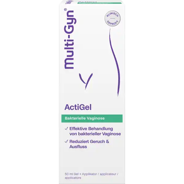 Multi-Gyn® ActiGel: Цвет: Produktbeschreibung und details MultiGyn ActiGel  ml Vaginalgel und Applikator zur effektiven Behandlung einer bakteriellen Vaginose Aufgrund des feuchten Milieus hat die Scheide der Frau einen speziellen Geruch Die meisten Menschen empfinden diesen als suerlich was vllig normal ist Erst wenn der Geruch sich verndert und die Vagina unangenehm nach Fisch riecht kann das ein Anzeichen fr eine bakterielle Vaginose sein Sie zhlt zu den hufigsten Infektionen der Scheide Zu den weiteren Symptomen gehren auerdem folgende Beschwerden wssriger Scheidenausfluss Juckreiz Rtungen Schmerzen Mit dem Vaginalgel MultiGyn ActiGel behandeln Sie eine Scheideninfektion mit bakterieller Vaginose und fischigem Geruch im Intimbereich effektiv und schonend Das Gel zeichnet sich durch die folgenden Vorteile aus mit MultiGyn ActiGel knnen Sie die Beschwerden einer Scheideninfektion ohne Antibiotika behandeln durch die Behandlung mit dem Vaginalgel klingen die Symptome einer bakteriellen Infektion der Scheide effektiv ab das Vaginalgel basiert auf dem patentierten QRWirkkomplex dieser Komplex basiert auf dem pflanzlichen Inhaltsstoff der aus der Aloe barbadensis extrahiert wird das macht das Gel besonders hautschonend es ist vegan und ohne knstliche Duftstoffe hergestellt MultiGyn ActiGel verbessert so die Scheidenflora untersttzt das Gewebe bei der Regeneration und optimiert den vaginalen pHWert durch die Anwendung des MultiGyn ActiGels entsteht eine Schutzschicht auf dem Vaginalgewebe der Wirkstoff verhindert dass sich unerwnschte Bakterien im Intimbereich ansiedeln durch das Gel entsteht eine leicht saure Umgebung welche die Entwicklung von guten Milchsurebakterien in der Vagina untersttzt dies fhrt insgesamt zu einer Verbesserung der Vaginalflora MultiGyn ActGel ist frei verkuflich erhltlich So wirkt das Vaginalgel MultiGyn ActiGelMit dem MultiGyn ActiGel knnen Sie die Behandlung einer bakteriellen Infektion der Scheide sanft und frei von knstlichen Substanzen durchfhren Das Vaginalgel gegen Intimgeruch wirkt nach folgendem Prinzip Es ist hchst effektiv und dennoch sanft ohne bekannte Nebenwirkungen ohne Duftstoffe hergestellt frei von Hormonen frei von Stoffen tierischen Ursprungs Mit dem MultiGyn ActiGel normalisieren Sie Ihr Scheidenmilieu und beheben ein bakterielles Ungleichgewicht auf vollkommen chemiefreie Weise Kontaktdaten Karo Pharma GmbH Pionierstr  D Krailling wwwmultigynde UrsprungslandHerkunftsort Niederlande Anwendung und Gebrauch MultiGyn ActiGel eignet sich zur Anwendung im ueren und inneren Intimbereich Wenn Sie die Intimpflege fr Damen MultiGyn ActiGel kaufen erhalten Sie im Lieferumfang  ml IntimGel und einen fr die innere Anwendung vorgesehenen Applikator Fr die Behandlung des ueren Intimbereichs knnen Sie das Vaginalgel folgendermaen anwenden Waschen Sie sich vor jeder Anwendung die Hnde Tragen Sie das Vaginalgel mit Ihren Fingern auf Drcken Sie die Tube vorsichtig und geben Sie eine kleine Menge ca  ml oder eine Fingerspitze des Gels auf Ihren Zeigefinger Tragen Sie das Vaginalgel auf den ueren Intimbereich auf Verschlieen Sie die Tube nach der Anwendung wieder Fr die Anwendung des Vaginalgels im inneren Intimbereich gehen Sie wie folgt vor Schrauben Sie den Applikator auf die Tube und entfernen Sie die Kappe Drcken Sie die Tube leicht bis das Gel aus dem Applikator heraustritt Fhren Sie den auf die Tube geschraubten Applikator in die Scheide ein Drcken Sie die Tube sanft Tragen Sie mindestens eine Fingerspitze des Vaginalgels auf Es besteht kein Risiko wenn Sie eine grere Menge auftragen Reinigen Sie den Applikator anschlieend unter warmem Wasser Verschlieen Sie den Applikator wieder mit der Kappe Gebrauch Aufbewahrung und Verwendung Aufbewahrungs und Verwendungsbedingungen MultiGyn ActiGel sollte bei Temperaturen zwischen C und C Zimmertemperatur gelagert werden MultiGyn ActiGel fr Kinder unzugnglich aufbewahren Inhaltsstoffe Galactoarabinan Polyglucuronic Acid Crosspolymer Xanthan Gum Glycerin Caprylyl Glycol pHWert  QRKomplex Patentierter Inhaltsstoff extrahiert aus der Aloe barbadensis Warnhinweise und wichtige Hinweise Warnhinweise Nach der Anwendung des IntimGels knnen Sie eventuell ein Brennen oder Prickeln im Intimbereich spren Dies ist normal und sollte schnell abklingen Wenden Sie des MultiGyn ActiGel nicht lnger als  Tage in Folge an damit sich die Vaginalflora von selbst stabilisieren kann Whrend Sie Juckreiz in der Scheide mit dem Vaginalgel behandeln sollten Sie auf Tampons oder Vaginalsplungen verzichten Dies kann den lindernden Effekt des Gels mindern Da das MultiGyn ActiGel auf den Suregrad der Vagina abgestimmt ist kann es zu einer verringerten Spermaaktivitt fhren Verwenden Sie das Vaginalgel nur mit Kondomen aus Polyisopren Achten Sie bei der Verwendung von anderen Kondomen darauf dass mindestens  Stunden zwischen der Anwendung des MultiGyn ActiGels und dem Geschlechtsverkehr liegen Verwenden Sie MultiGyn ActiGel nicht nach Ablauf des Verfalldatums Konformittserklrung Konformittserklrung Laden Sie das Dokument zum Produkt als PDF herunter
https://www.rossmann.de/de/baby-und-spielzeug-multi-gyn-actigel/p/8714207410501