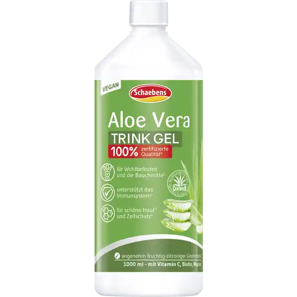 Schaebens Aloe Vera Trink Gel: Цвет: https://www.rossmann.de/de/gesundheit-schaebens-aloe-vera-trink-gel/p/4003573189024
Produktbeschreibung und details Aloe Vera wird seit Jahrtausenden von unterschiedlichen Kulturen der Welt genutzt Das Gel aus den Blttern der Pflanze Aloe Barbadensis Miller wird besonders geschtzt da die Flssigkeit sowohl innerlich als auch uerlich angewendet werden kann Zur Gewinnung dieses Aloe Vera Gels wird das reine Blattfilet der von Hand geernteten und geschlten Aloe Vera Bltter verwendet Herkunft USAMexiko Wird das Aloe Vera Gel als Drink oder Nahrungsergnzungsmittel verwendet strkt es das Immunsystem und kann auch bei Krankheiten wie MagenDarmBeschwerden beruhigend wirken Das IASC International Aloe Science Council zertifiziert Aloe Vera Produkte und besttigt mit seinem Gtesiegel die Reinheit des verwendeten Aloe Vera Gels Pflegetipp  Aloe Vera spendet intensiv Feuchtigkeit und regeneriert Zur Anwendung als Gesichtsmaske ein Tuch mit Aloe Vera trnken und auflegen Pflegetipp  Nach einem Sonnenbad grozgig auf die gereinigte und trockene Haut auftragen Enthlt  Aloe Vera Gel aus dem reinen Blattfilet Verbessert die Hautelastizitt Erhht die Hautfeuchtigkeit Enthlt die BVitamine Niacin und Biotin Lebensmittelunternehmer Name Schaebens Adresse Europaallee   Frechen Germany wwwschaebensde UrsprungslandHerkunftsort Deutschland Rechtlich vorgeschriebene Produktbezeichnung Nahrungsergnzungsmittel mit Aloe Vera Gel aus Aloe Vera Konzentrat Vitamin C Biotin Niacin Zutaten Aqua Aloe Barbadensis Leaf Juice Fructose Ascorbic Acid Biotin Niacinamide Aroma Citric Acid Maltodextrin Potassium Sorbate Sodium Benzoate Xanthan Gum Nhrwerte Durchschnittliche Nhrwertangaben pro  Portion  ml NRV Vitamin C  mg   Niacin  mg   Biotin  g   Anwendung und Gebrauch mal tglich  Verschlusskappen Tagesdosis entspricht ca  ml vor den Mahlzeiten trinken Bei Bedarf mit Wasser oder Fruchtsaft verdnnen Gebrauch Aufbewahrung und Verwendung Aufbewahrungs und Verwendungsbedingungen Khl und trocken aufbewahren Vor Gebrauch schtteln Nach dem ffnen im Khlschrank aufbewahren und innerhalb von  Tagen aufbrauchen Warnhinweise und wichtige Hinweise Warnhinweise Die empfohlene Tagesdosis darf nicht berschritten werden Auerhalb der Reichweite von kleinen Kindern aufbewahren Nahrungsergnzungsmittel knnen eine ausgewogene abwechslungsreiche Ernhrung und eine gesunde Lebensweise nicht ersetzen