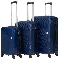 VERTICAL STUDIO "Fredrikstad" Suitcase Set of 3 20" 24" 28" navy: Цвет: Brand VERTICAL STUDIO Set consisting of three trolley cases Outer material plastic ABS big Trolley External dimensions HWD  cm   cm   cm inches      Net Weight  Volume kg  L middle Trolley External dimensions HWD  cm   cm   cm inches      Net Weight  Volume kg  L smaller Trolley External dimensions HWD  cm   cm   cm inches      Net Weight  Volume kg  L Lining Material  polyester Brand logo as metal emblem on the front Matryoshka design can be stowed inside each other to save space smallest Suitcase conforms to hand luggage size regulations a telescopic handle with several possible height settings four smoothrunning wheels for easy transport a large main compartment with an allround way zip three digit suitcase lock  possible combinations Divider with integrated zip mesh pocket for subdivision converging straps with click closure Fully lined interior Zippered lining on each side of the case two carrying handles with suspension four spacers on one Llong side Structured outer material with a matte finish NEW with box ampamp original packaging
https://www.sportspar.com/vertical-studio-fredrikstad-suitcase-set-of-3-20-24-28-navy