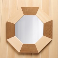 Зеркало восьмиугольное "Сота" зебра, 48х48х3: 
