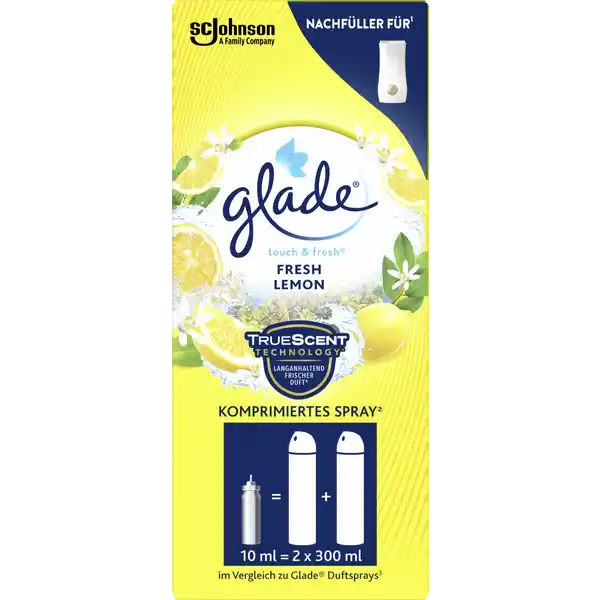 Glade Touch amp Fresh Minispray Nachfller Fresh Lemon: Цвет: Produktbeschreibung und details Glade Touch ampamp Fresh bietet eine schnelle und wirksame Mglicheit Ihr Badezimmer mit Frische zu fllen Mit nur einer Berhrung erhalten Sie konzentrierte Frische sodass Sie sich sofort in Ihrem Badezimmer wohlfhlen Sie knnen Ihren Glade Touch ampamp Fresh Halter wie gewohnt an der Wand befestigen nach Belieben aus der Wandhalterung herausnehmen oder ihn flexibel auf einer gewnschten Oberflche hinstellen Das Produkt ist klein dezent und ist in verschiedenen Duftrichtungen erhltlich das Minispray bietet Frische mit einer Berhung das RaumduftSpray sorgt fr einen angenehmen Duft wurde speziell fr den Gebrauch im Bad entwickelt kompaktes und diskretes Design mit Wandhalterung Duft Zitrone Mandarine Clementine Kontaktdaten SC Johnson GmbH Postfach  D   Erkrath  Anwendung und Gebrauch  Duftkartusche in den Glade TouchampampFresh Dufthalter einlegen und leicht hineindrcken bis sie mit einem quotKlickquot einrastet  Dufthalter zuklappen und zum Sprhen einfach in die Deckelmitte drcken Gebrauch Aufbewahrung und Verwendung Aufbewahrungs und Verwendungsbedingungen Vor Sonnenlicht schtzen und keinen Temperaturen ber  C aussetzen Inhaltsstoffe Enthlt Pinen Trimethylcyclohexenylbutenon tertButylbenzylpropionaldehyd Geranylacetat alphaHexylzimtaldehyd Warnhinweise und wichtige Hinweise Warnhinweise GEFAHR Enthlt Linalool dLimonen Citral Geraniol Extrem entzndbares Aerosol Behlter steht unter Druck Kann bei Erwrmung berstenKann allergische Hautreaktionen verursachen Schdlich fr Wasserorganismen mit langfristiger Wirkung Darf nicht in die Hnde von Kindern gelangen Ist rztlicher Rat erforderlich Verpackung oder Kennzeichnungsetikett bereithalten BEI BERHRUNG MIT DER HAUT Mit viel Wasser und Seife waschen Bei Hautreizung oder ausschlag rztlichen Rat einholen rztliche Hilfe hinzuziehen BEI KONTAKT MIT DEN AUGEN Einige Minuten lang behutsam mit Wasser splen Eventuell vorhandene Kontaktlinsen nach Mglichkeit entfernen Weiter splen Bei anhaltender Augenreizung rztlichen Rat einholen rztliche Hilfe hinzuziehenVor Sonnenbestrahlung schtzen Nicht Temperaturen ber  C F aussetzen Behlter nur vllig restentleert der Wertstoffsammlung zufhren Von Hitze heien Oberflchen Funken offenen Flammen und anderen Zndquellen fernhalten Nicht rauchen Nicht gegen offene Flamme oder andere Zndquelle sprhen Nicht durchstechen oder verbrennen auch nicht nach Gebrauch Schutzhandschuhe tragen Einatmen von Aerosol vermeiden Anwendung nur nach Gebrauchsanweisung Nur in gut gelfteten Bereichen verwenden An einem khlen trockenen Ort aufbewahren Personen die auf Duftstoffe empfindlich reagieren sollten dieses Produkt mit Vorsicht verwenden Raumdfte sind kein Ersatz fr gute Haushaltshygiene Enthlt Pinen Trimenthylcyclohexenylbutenon tertButylbenzylpropionaldehyd Geranylacetat alphaHexylzimtaldehyd Kann allergische Reaktionen hervorrufen
https://www.rossmann.de/de/haushalt-glade-touch-und-fresh-minispray-nachfueller-fresh-lemon/p/5000204078473