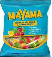 «Mayama», мармелад жевательный со вкусами клубники, яблока, вишни, манго, лимона, 70г: 