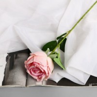 Цветы искусственные "Роза Вивальди" d-7 50 см, розовый: 