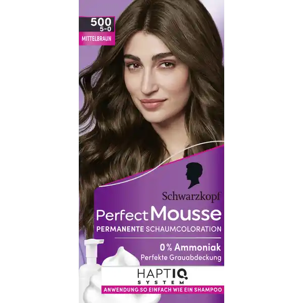 Schwarzkopf Perfect Mousse Perfect Mousse Schaumcoloration 500 Mittelbraun: Цвет: Produktbeschreibung und details Einfach wie ein Shampoo Kennen Sie das Geheimnis einer perfekten Coloration Verwenden Sie Perfect Mousse Shade  Mittelbraun Mit seinem sanften Schaum macht Perfect Mousse das Colorieren zu Hause erstaunlich einfach lang anhaltende glnzende Farben gepflegt und gesund aussehendes Haar perfekte Grauabdeckung  Ammoniak Kontaktdaten Schwarzkopf ampamp Henkel GmbH D Dsseldorf wwwschwarzkopfde     Anwendung und Gebrauch Bitte Gebrauchsanweisung beachten
https://www.rossmann.de/de/pflege-und-duft-schwarzkopf-perfect-mousse-perfect-mousse-schaumcoloration-500-mittelbraun/p/4015100333961