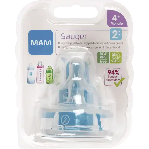 MAM Sauger (ab 4 Monate): Цвет: Produktbeschreibung und details MAM Sauger Dank der MAM SkinSoftOberflche ist der Sauger unvergleichlich weich in Babys Mund BPA BisphenolA frei  Monate  Seidensauger  Unvergleichlich weich in Babys Mund  von Babys sehr gut akzeptiertU Symmetrische Form Liegt immer perfekt in Babys Mund Ventil Untersttzt einen gleichmigen Trinkfluss Stabilisiert mit den Strukturstreifen den Sauger beim Trinken Anwendung und Gebrauch Anwendung Gebrauchshinweise innenliegend
https://www.rossmann.de/de/baby-und-spielzeug-mam-sauger-ab-4-monate/p/9001616664113