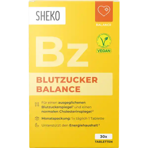 Sheko Blutzucker Balance Tabletten: Цвет: https://www.rossmann.de/de/gesundheit-sheko-blutzucker-balance-tabletten/p/4260729421494
Produktbeschreibung und details Fr einen ausgeglichenen Blutzuckerspiegel und einen normalen Cholesterinspiegel Untersttzt den Energiehaushalt Blutzucker Balance fr einen ausgeglichenen Blutzucker und Cholesterinspiegel Ein ausgeglichener Blutzuckerspiegel trgt zu deinem Wohlbefinden bei SHEKO Blutzucker Balance trgt durch Chrom und Zimt zum normalen Blutzuckerspiegel bei Zink untersttzt den normalen Kohlenhydratstoffwechsel Der enthaltene Zimt tragt zu einem normalen Blutfettspiegel bei Sinnvoll ergnzt werden die Mineral und Pflanzenstoffe durch einen Komplex aus BVitaminen B B B und B die einen wichtigen Beitrag fr einen normalen Energiestoffwechsel des Krpers leisten vegan Lebensmittelunternehmer Name Allmedica Arzneimittel GmbH Adresse Poelchaukamp   Hamburg wwwshekode UrsprungslandHerkunftsort Hergestellt in Deutschland ZimtExtrakt aus China Testurteile Qualittssiegel ampamp Verbandszeichen Rechtlich vorgeschriebene Produktbezeichnung Nahrungsergnzungsmittel mit Vitaminen Mineralstoffen und Zimt Zutaten CassiaZimtExtrakt  Fllstoff Mikrokristalline Cellulose Zinkgluconat Verdickungsmittel Gummi Arabicum Trennmittel Magnesiumsalze der Speisefettsuren Pyridoxinhydrochlorid Thiaminhydrochlorid Riboflavin Cyanocobalamin Chrompicolinat Nhrwerte Durchschnittliche Nhrwertangaben pro  Portion  Stick Tagesdosis Referenzwert  Stick NRV Zink  mg   Chrom  g   Vitamin B Thiamin  mg   Vitamin B Riboflavin  mg   Vitamin B  mg   Vitamin B  g   Anwendung und Gebrauch  mal tglich  Tablette unzerkaut mit ausreichend Flssigkeit zu einer Mahlzeit einnehmen Gebrauch Aufbewahrung und Verwendung Aufbewahrungs und Verwendungsbedingungen Unter  C trocken und vor Licht geschtzt aufbewahren Auerhalb der Reichweite von kleinen Kindern aufbewahren Warnhinweise und wichtige Hinweise Warnhinweise Die empfohlene tgliche Verzehrmenge darf nicht berschritten werden Diabetiker sollten vor der Einnahme Rcksprache mit ihrem Arzt halten Nahrungsergnzungsmittel sollten nicht als Ersatz fr eine abwechslungsreiche und ausgewogene Ernhrung sowie eine gesunde Lebensweise dienen Verzichte auf die Einnahme weiterer zinkhaltiger Nahrungsergnzungsmittel Nicht empfohlen fr Kinder und Jugendliche