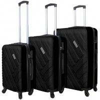 VERTICAL STUDIO "Vantaa" Suitcase Set of 3 20" 24" 28" black: Цвет: Brand VERTICAL STUDIO Set consisting of three trolley cases Outer material plastic ABS big Trolley External dimensions HWD  cm   cm   cm inches      Net Weight  Volume kg  L middle Trolley External dimensions HWD  cm   cm   cm inches      Net Weight  Volume kg  L smaller Trolley External dimensions HWD  cm   cm   cm inches      Net Weight  Volume kg  L Lining Material  polyester Brand logo as metal emblem on the front Matryoshka design can be stowed inside each other to save space smallest Suitcase conforms to hand luggage size regulations a telescopic handle with several possible height settings four smoothrunning wheels for easy transport a large main compartment with an allround way zip three digit suitcase lock  possible combinations Divider with integrated zip mesh pocket for subdivision converging straps with click closure Fully lined interior Zippered lining on each side of the case two carrying handles with suspension four spacers on one Llong side Structured outer material with a matte finish NEW with box ampamp original packaging
https://www.sportspar.com/vertical-studio-vantaa-suitcase-set-of-3-20-24-28-black