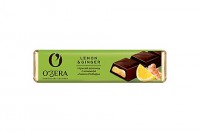 «OZera», шоколадный батончик Lemon & Ginger, 50г (упаковка 20шт.): 
