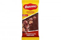 «Яшкино», шоколад молочный с бисквитными шариками, 85г: 
