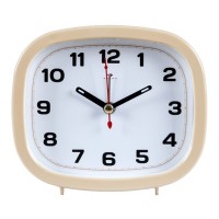 Часы - будильник настольные "Классика", дискретный ход, 12.5 х 10.5 см, АА: 