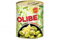 «OLIBEN», оливки крупные с лимоном, 270г: 