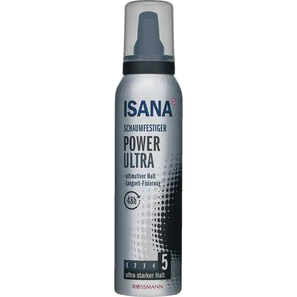 ISANA Schaumfestiger Power Ultra: Цвет: Produktbeschreibung und details Moderne Texturen fr perfekt gestylte Haare Der ISANA Schaumfestiger Power Ultra mit UVFilter ist ideal zum Formen und Fixieren Er verleiht dem Haar sowohl mega starken Halt als auch Kraft  fr brillant und umwerfend gestylte Frisuren bis zu h lang ohne dabei zu verkleben und zu beschweren Leicht auszubrsten ohne Rckstnde ultimativer Halt LangzeitFixierung Hautvertrglichkeit dermatologisch getestet vegan Kontaktdaten Dirk Rossmann GmbH Isernhgener Str   Burgwedel wwwrossmannde      UrsprungslandHerkunftsort EU Testurteile Qualittssiegel ampamp Verbandszeichen Anwendung und Gebrauch Vor Gebrauch Dose schtteln und Sprhkopf senkrecht nach unten halten Eine ausreichende Menge Schaum im trockenen oder feuchten Haar verteilen und nach Wunsch stylen Fr mehr Volumen Schaum in den Haaransatz einarbeiten und trocken fhnen Fhnwrme verstrkt den Effekt Inhaltsstoffe AQUA BUTANE PROPANE ACRYLATES COPOLYMER POLYQUATERNIUM POLYQUATERNIUM AMINOMETHYL PROPANOL COCOGLUCOSIDE PANTHENOL ETHYLHEXYL SALICYLATE PHENOXYETHANOL SODIUM LAURYL SULFATE POLYSORBATE  PHENYLPROPANOL PROPANEDIOL CAPRYLYL GLYCOL TOCOPHEROL PARFUM ALPHAISOMETHYL IONONE Warnhinweise und wichtige Hinweise Warnhinweise GEFAHR Extrem entzndbares Aerosol Behlter steht unter Druck kann bei Erwrmung bersten Von Hitze heien Oberflchen Funken offenen Flammen und anderen Zndquellen fernhalten Nicht rauchen Nicht gegen offene Flamme oder andere Zndquelle sprhen Nicht durchstechen oder verbrennen auch nicht nach Gebrauch Vor Sonnenbestrahlung schtzen Nicht Temperaturen ber CF aussetzen Darf nicht in die Hnde von Kindern gelangen Nicht in die Augen sprhen
https://www.rossmann.de/de/pflege-und-duft-isana-schaumfestiger-power-ultra/p/4305615630137