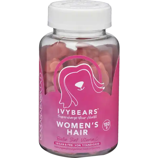 Ivybears Womens Hair Vitamins: Цвет: Produktbeschreibung und details IVYBEARS sind vegane Haarvitamine die nicht nur s aussehen sondern auch kstlich schmecken IVYBEARS enthalten hochdosiertes Biotin und Zink sowie weitere Vitamine und Mineralstoffe Biotin und Zink tragen zur Erhaltung gesunder Haare bei Und das Schne ist Zink trgt auch zur Erhaltung gesunder Nge bei Die komplexe Formel unserer VitaminBrchen wurde mit Haar und Beautyexperten gemeinsam entwickelt und in Deutschland hergestellt Unsere IVYBEARS VitaminBrchen sind natrlich lecker vegan ohne Zusatz von knstlichen Aromen und Farbstoffen und frei von Titandioxid Kontaktdaten Ivy Distribution GmbH Preussenstr  D Ratingen wwwivybearscom UrsprungslandHerkunftsort Deutschland Zutaten Glukosesirup Zucker Dextose Geliermittel Pektin Vitamin und Mineralienmischung DLalpha Tocopheryl Ascorbinsure Zinkcitrat Retinyl Acetate CalciumDpantothenate Biotin Ergocalciferol Pyridoxine Hydrochloride Cyanocobalamin Kaliumjodid Folsure Choline Bitarate Inostiol Maltodextrin Tricalciumphosphat Suerungsmittel Citronensure Sureregulator Trikaliumcitrat natrliches Aroma frbende Lebensmittel Karottensaftkonzentrat schwarzes Karottensaftkonzentrat berzugsmittel Carnaubawachs Nhrwerte Durchschnittliche Nhrwertangaben pro  Portion pro  g Energie  kj   kcal  kj   kcal Fett amplt  g amplt  g davon  gesttigte Fettsuren amplt  g amplt  g Kohlenhydrate  g  g davon  Zucker  g  g Ballaststoffe  g  g Eiwei amplt  g amplt  g Salz amplt  g  g Anwendung und Gebrauch Bitte nehmen Sie maximal  IVYBEARS pro Tag Gebrauch Aufbewahrung und Verwendung Aufbewahrungs und Verwendungsbedingungen Bitte khl und trocken lagern Vor direkter Sonneneinstrahlung schtzen Auerhalb der Reichweite von kleinen Kindern aufbewahren Warnhinweise und wichtige Hinweise Warnhinweise Die angegebene empfohlene tgliche Verzehrmenge darf nicht berschritten werden Nahrungsergnzungsmittel dienen nicht als Ersatz fr eine ausgewogene Ernhrung sowie eine gesunde Lebensweise Konsultieren Sie bei mglicher Schwangerschaft vor dem Verzehr Ihren Arzt Die Einnahme von Biotin kann Blutuntersuchungen Labortests beeinflussen Bitte informieren Sie Ihren Arzt vor einer Blutentnahme dass Sie IvyBears einnehmen
https://www.rossmann.de/de/pflege-und-duft-ivybears-womens-hair-vitamins/p/4260750620019