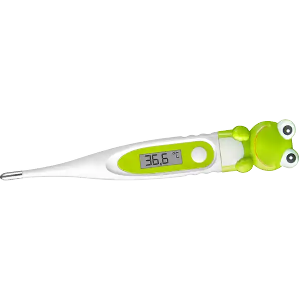 reer digitales Fieberthermometer Frosch: Цвет: https://www.rossmann.de/de/baby-und-spielzeug-reer-digitales-fieberthermometer-frosch/p/4013283098080
Produktbeschreibung und details inkl Schutzhlle und Batterie mit flexibler Messspitze Fieberalarm ab  C kurze Messzeit  Sekunden kindliches Design automatische Speicherung des letzten Messwertes wasserdicht Farbe WeiGrn Hinweise zur Elektrogerte und Batterieentsorgung Hinweise zur Entsorgung von Elektrogerten und Batterien httpswwwrossmanndedeserviceundhilfeelektrogesetzbatteriegesetz