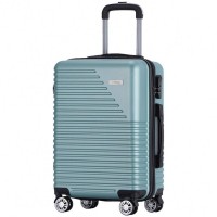 Banaru Design 20" Hand Luggage Suitcase mint: Цвет: Brand Banaru Design Outer material plastic ABS Lining material  polyester Brand logo as a metal emblem on the front ideal as hand luggage external dimensions correspond to the size regulations External dimensions in inches      Internal dimensions HWD  cm   cm   cm Net Weight kg Volume approx  l a telescopic handle with several possible height settings four smoothrunning wheels for convenient transport a large main compartment with a circumferential way zipper three digit suitcase lock  possible combinations Divider with integrated zippered mesh pocket for division converging tension straps with click closure Interior lined throughout Zippered lining on each side of the case two carrying handles with suspension four spacers on one L long side structured outer material with a matte finish NEW with box ampamp original packaging
https://www.sportspar.com/banaru-design-20-hand-luggage-suitcase-mint