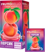 «Fruttobello», чайный напиток «Персик», 25 пакетиков, 37,5г: 