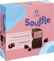 «O'Zera», конфеты Souffle со вкусом шоколада, в тёмном шоколаде, 360г: 