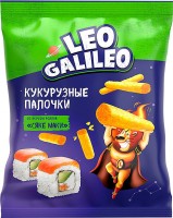«Leo Galileo», кукурузные палочки со вкусом роллов «сяке маки», 45г: 