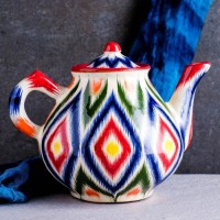 Чайник Риштанская Керамика "Атлас", 1600 мл, разноцветный: 