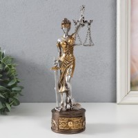 Сувенир полистоун "Фемида - Богиня правосудия, на шкатулке" 7х8х24 см: 