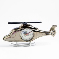 Часы - будильник настольные "Вертолет", дискретный ход, циферблат d-6.5 см, 11.5 х 27 см, АА: 