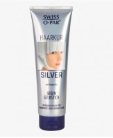 Свисс-о-Пар Уход за волосами Серебро, 150 мл: https://www.dm.de/swiss-o-par-haarkur-silver-p4104260074866.html
Интенсивный уход за обесцвеченными или седыми волосами
Нейтрализует желтый оттенок волос.
Улучшает расчесываемость
Средство Swiss-o-Par Hair Treatment Silver было разработано специально для седых или обесцвеченных волос. Содержащийся активный ингредиент фиолетового цвета нейтрализует нежелательный желтый оттенок волос. Белые или бело-русые волосы приобретают легкий серебристый блеск. Специальная формула с провитамином В3 интенсивно питает волосы и заметно улучшает их расчесываемость. Кроме того, ваши волосы приобретают жизненную силу, эластичность и естественный блеск.