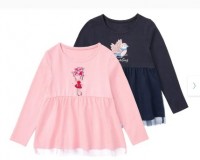 Рубашки с длинными рукавами для девочек lupilu®, 2 шт., длинный рукав: https://www.lidl.de/p/lupilu-kleinkinder-maedchen-langarmshirts-2-stueck-langarm/p100370084