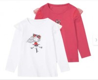 Рубашки с длинными рукавами для девочек lupilu®, 2 шт., длинный рукав: https://www.lidl.de/p/lupilu-kleinkinder-maedchen-langarmshirts-2-stueck-langarm/p100370084