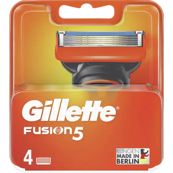 Gillette Fusion5 Rasierklingen: Цвет: Produktbeschreibung und details Die Gillette Fusion Klingen fr Mnner haben  Klingen mit Gleitbeschichtung eine grndliche und lang anhaltende Rasur Fusion Klingen sind eng gestaffelt und sorgen fr unglaublichen Komfort Der Przisionstrimmer auf der Rckseite entfernt selbst die hartnckigsten Haare und ermglicht individuelle Bartstyles Gillette FusionKlingen passen auf alle FusionRasierer Gillettes KlingenGrndlichkeit zum gnstigem Preis AntiReibungsdesign fr bis zu  Rasuren pro Klinge Przisionstrimmer fr schwer erreichbare Stellen und Bartstyling bis zu  Monate Lebensdauer pro Packung glttet die Haut und bereitet die Haare mit sanften Mikrolamellen auf eine grndliche Rasur vor hergestellt im Berliner Gillette Werk Made in Germany Kontaktdaten Procter ampamp Gamble  SchwalbachTs Germany UrsprungslandHerkunftsort Deutschland Inhaltsstoffe PEGM PEGM PEG Silica Tocopheryl Acetate Pentaerythrityl TetraDiTButyl Hydroxyhydrocinnamate TrisDiTButylPhosphite Aloe Barbadensis Leaf Juice BHT Vitis Vinifera Grape Seed Oil Persea Gratissima Avocado Oil Glycol
https://www.rossmann.de/de/pflege-und-duft-gillette-fusion5-rasierklingen/p/7702018561780