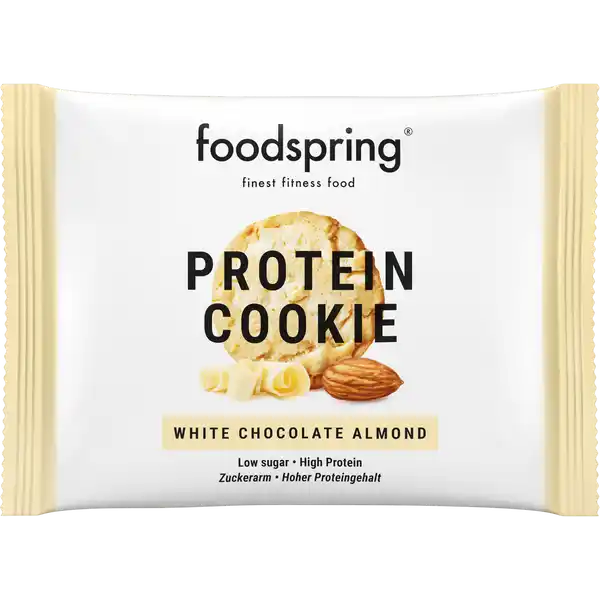 foodspring Protein Cookie White Chocolate Almond: Цвет: Produktbeschreibung und details Du magst Kekse Dann wirst du die Protein Cookies lieben Mit viel Geschmack aber wenig Zucker sind die Protein Cookies der ideale fitnessfreundliche Snack echte KeksTextur wenig Zucker viel Protein  g Zucker pro Cookie definitiv kein Palml Lebensmittelunternehmer Name foodspring GmbH Adresse Lobeckstr   Berlin Rechtlich vorgeschriebene Produktbezeichnung ProteinKeks mit weier Schokolade und Mandeln Mit Sungsmitteln Zutaten WEIZEN protein  WEIZEN mehl Sungsmittel Maltit Xylit Molkenprotein aus MILCH   gehackte MANDELN  Sonnenblumenl weie Schokolade  Sungsmittel Maltit Kakaobutter Voll MILCH pulver WEIZEN fasern Emulgator Sonnenblumenlecithin Feuchthaltemittel Glycerin Kokosl Emulgator  SOJA lecithin Backtriebmittel Natriumcarbonate natrliches Aroma Salz Kann Spuren von EI  ERDNSSEN  SCHALENFRCHTEN und SESAM enthalten Trotz grter Sorgfalt knnen vereinzelt Kern Stein und Schalenteile enthalten sein Nhrwerte Durchschnittliche Nhrwertangaben pro  g pro  Portion  g   Keks Energie  kj   kcal  kj   kcal Fett  g  g davon  gesttigte Fettsuren  g  g Kohlenhydrate  g  g davon  Zucker  g  g  mehrwertige Alkohole  g  g Eiwei  g  g Salz  g  g Gebrauch Aufbewahrung und Verwendung Zubereitung Auerhalb der Reichweite von kleinen Kindern zu lagern Khl und trocken lagern Warnhinweise und wichtige Hinweise Warnhinweise Mit Sungsmitteln Die angegebene empfohlene tgliche Verzehrsmenge darf nicht berschritten werden Nahrungsergnzungsmittel sind kein Ersatz fr eine ausgewogene und abwechslungsreiche Ernhrung
https://www.rossmann.de/de/lebensmittel-foodspring-protein-cookie-white-chocolate-almond/p/4260363489287