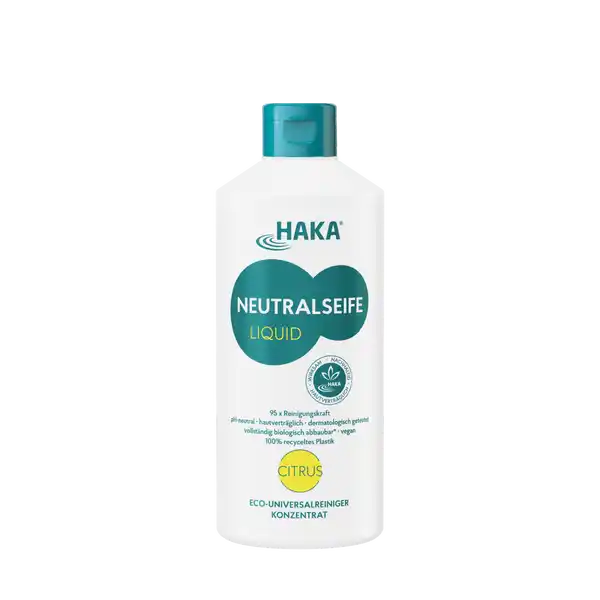 HAKA Allzweckreiniger Neutralseife Citrus: Цвет: https://www.rossmann.de/de/haushalt-haka-allzweckreiniger-neutralseife-citrus/p/4045607001957
Produktbeschreibung und details HAKA Neutralseife ist das ergiebige Multitalent zum Putzen Vorwaschen und fr viele weitere Anwendungen Sie reinigt kraftvoll ist  umweltfreundlich sanft zur Haut und allen Materialien Kontaktdaten HAKA Kunz GmbH Bahnhofstrae   Waldenbuch wwwhakacom    UrsprungslandHerkunftsort Deutschland Anwendung und Gebrauch Bereits  TL auf  Liter Wasser gengt fr die Entfaltung der kraftvollen Reinigungseigenschaften Zum Putzen Geschirrsplen oder zur Fleckenvorbehandlung Der Universalreiniger ist das vielseitige Multitalent fr ein rundum strahlendes Zuhause Inhaltsstoffe  Anionische Tenside amplt Parfum Benzyl Alcohol Phenoxyethanol Phenylpropanol Limonene Citronellol Warnhinweise und wichtige Hinweise Warnhinweise Darf nicht in die Hnde von Kindern gelangen