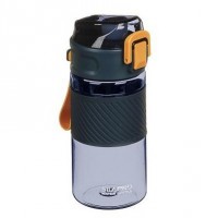 Бутылка спортивная для воды с силиконовым поильником 18,5x8,5см, 500мл, PC, силикон, 2 цвета: 